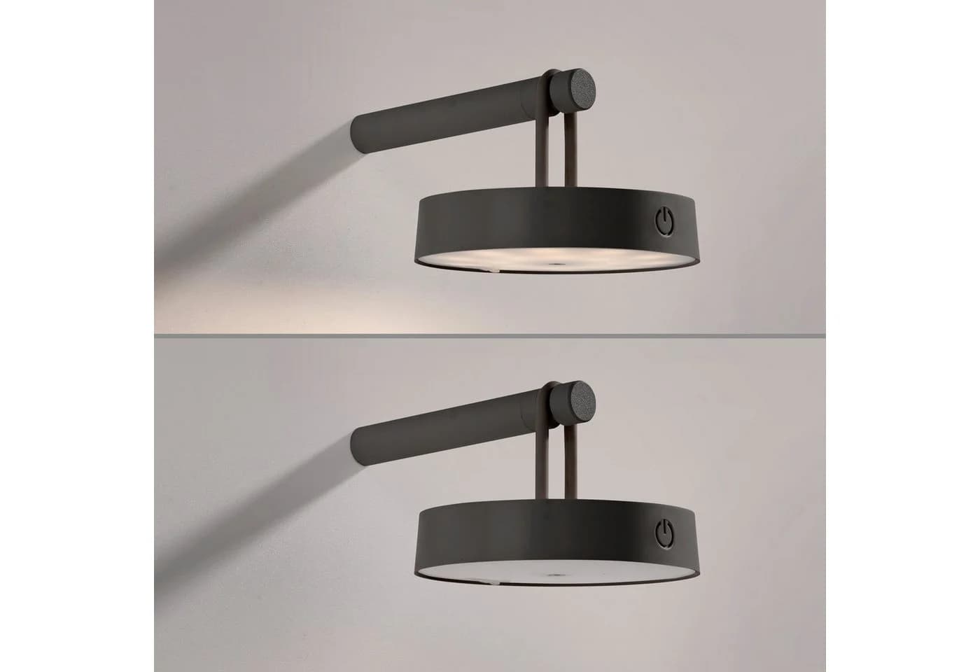JUST LIGHT Wandleuchte ARMA Schwarz LED Akku mit Touchdimmer - Bild 4