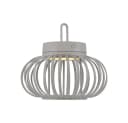 JUST LIGHT LED Tischleuchte sand Bambus Touchdimmer Akku Bild 1