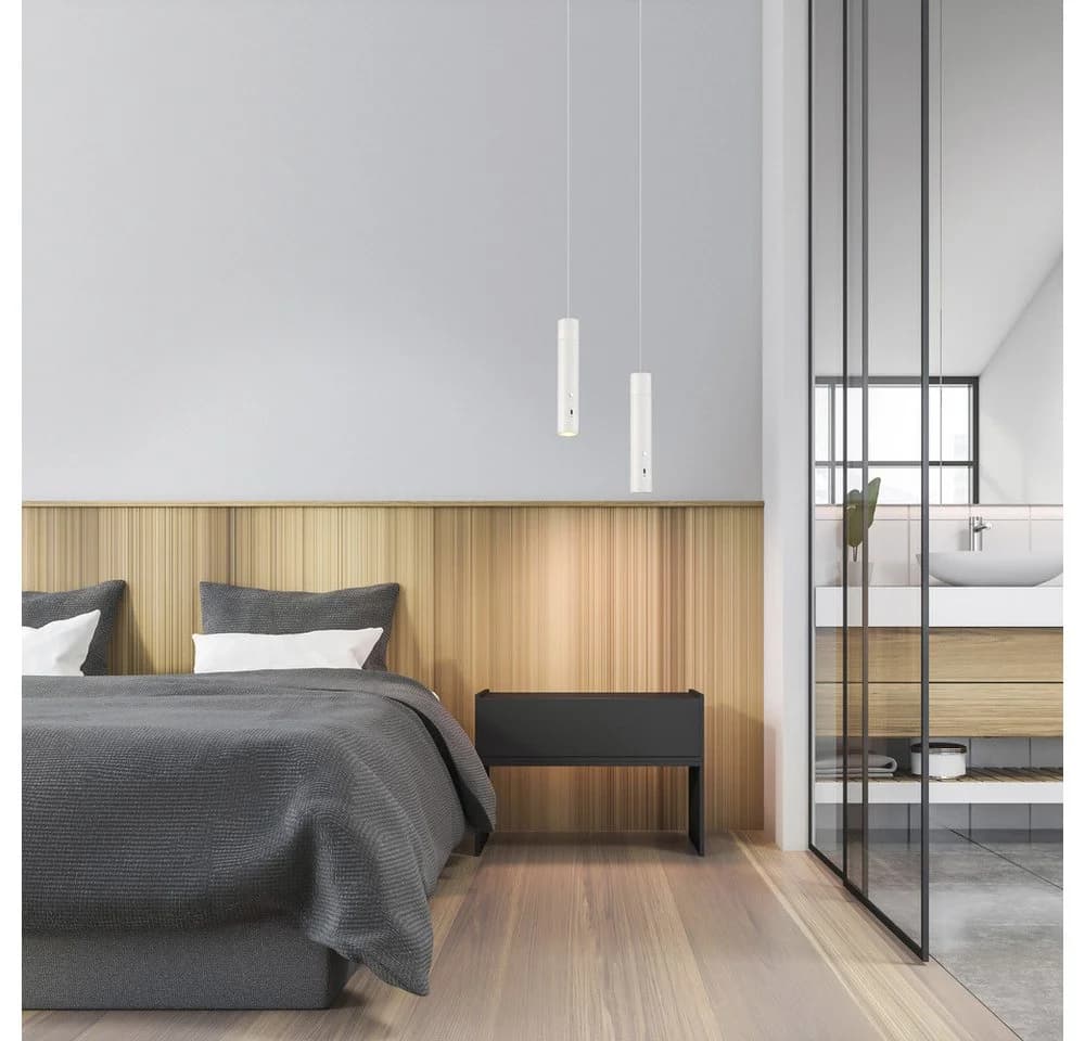 JUST LIGHT LED Pendelleuchte ATTACH Weiß Akku Dimmbar