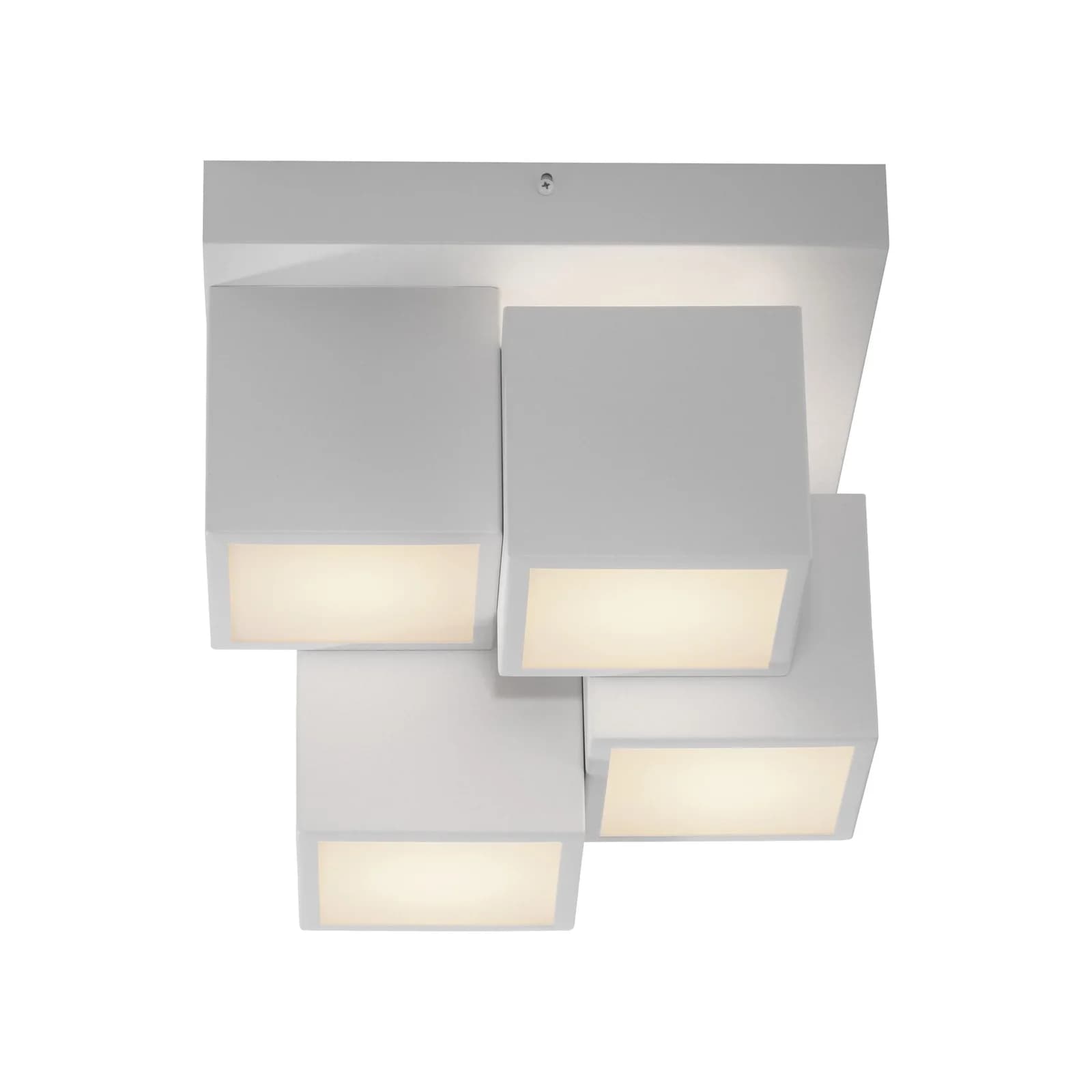 JUST LIGHT Deckenleuchte TETRIS Weiß Modern