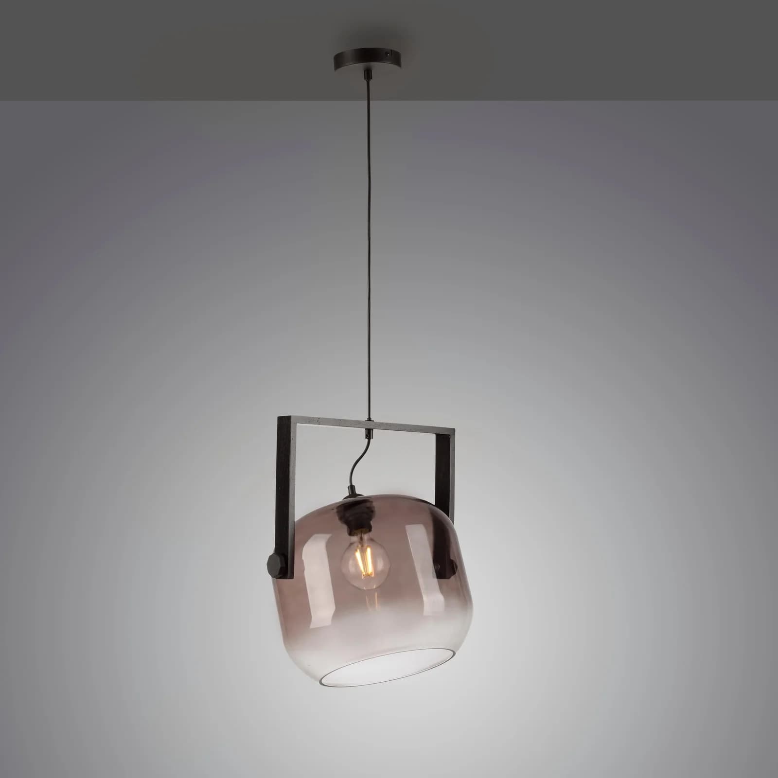 JUST LIGHT Pendelleuchte CUP 2.0 Schwarz Industriell