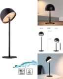 OTTO home Akku Tischlampe Garrin Schwarz Dimmbar IP54 Bild 5
