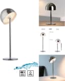 OTTO HOME Akku Tischlampe Garrin mit Flaschenaufsatz Grau Chrom Bild 5