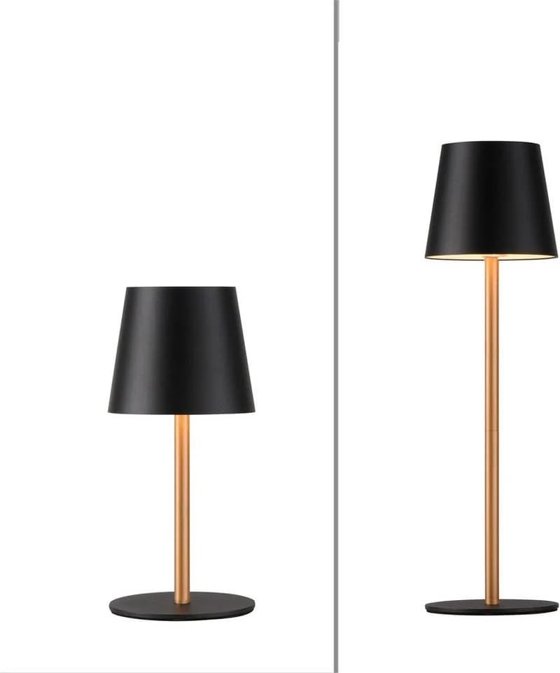JUST LIGHT LED Tischleuchte EURIA 2er Set Schwarz Gold - Bild 2