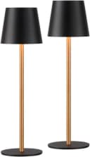 JUST LIGHT LED Tischleuchte EURIA 2er Set Schwarz Gold Bild 4