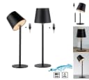 JUST LIGHT LED Tischleuchte BOTERIA Schwarz Akku Betrieben Bild 2