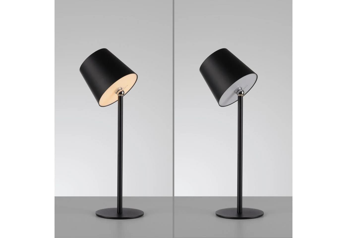 JUST LIGHT LED Tischleuchte BOTERIA Schwarz Akku Betrieben - Bild 5