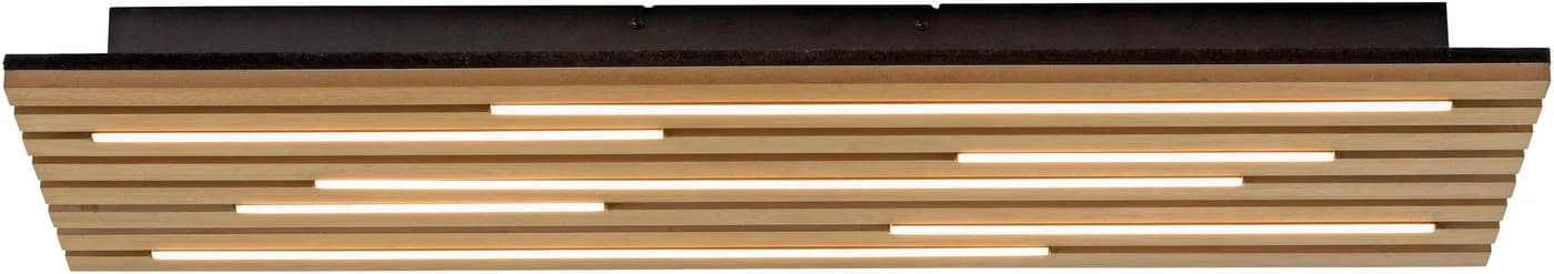 JUST LIGHT LED Deckenleuchte AKUSTIK Holz Natur - Bild 3