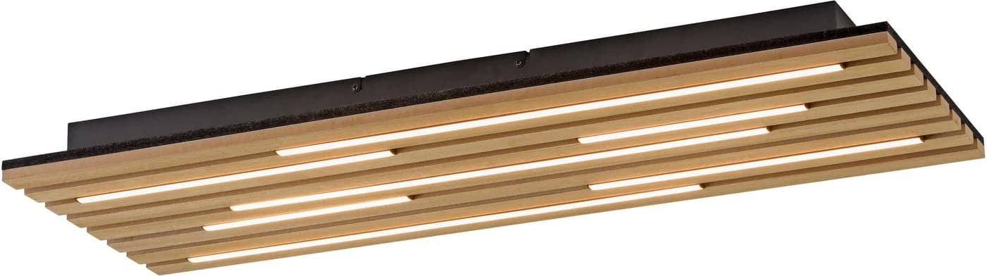 JUST LIGHT LED Deckenleuchte AKUSTIK Holz Natur - Bild 5