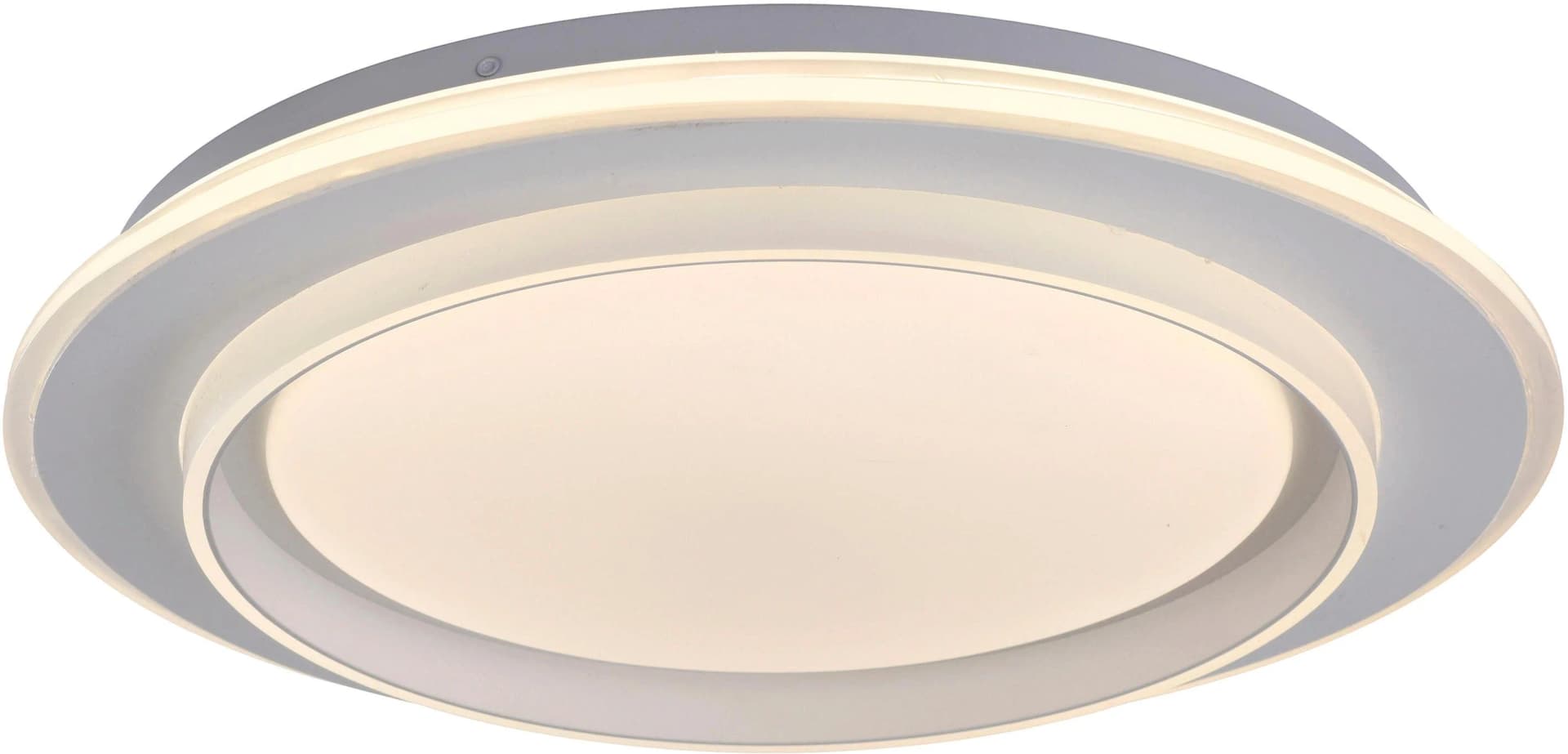 JUST LIGHT LED-Deckenlampe Lago 40 cm weiß mit Fernbedienung