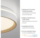 JUST LIGHT LED Deckenleuchte MIO Sand CCT Fernbedienung Dimmbar Bild 3