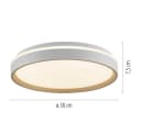 JUST LIGHT LED Deckenleuchte MIO Sand CCT Fernbedienung Dimmbar Bild 5