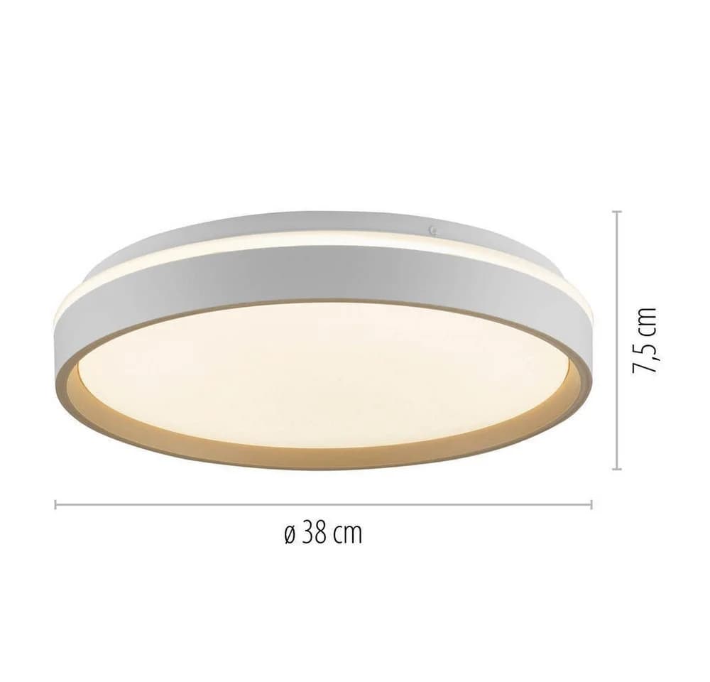 JUST LIGHT LED Deckenleuchte MIO Sand CCT Fernbedienung Dimmbar - Bild 5