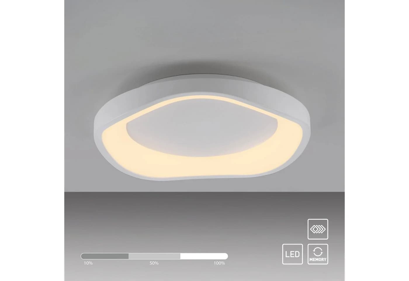 SCHÖNER WOHNEN-Kollektion LED Deckenleuchte MONTA dimmbar 3-Stufen warmweiß - Bild 5
