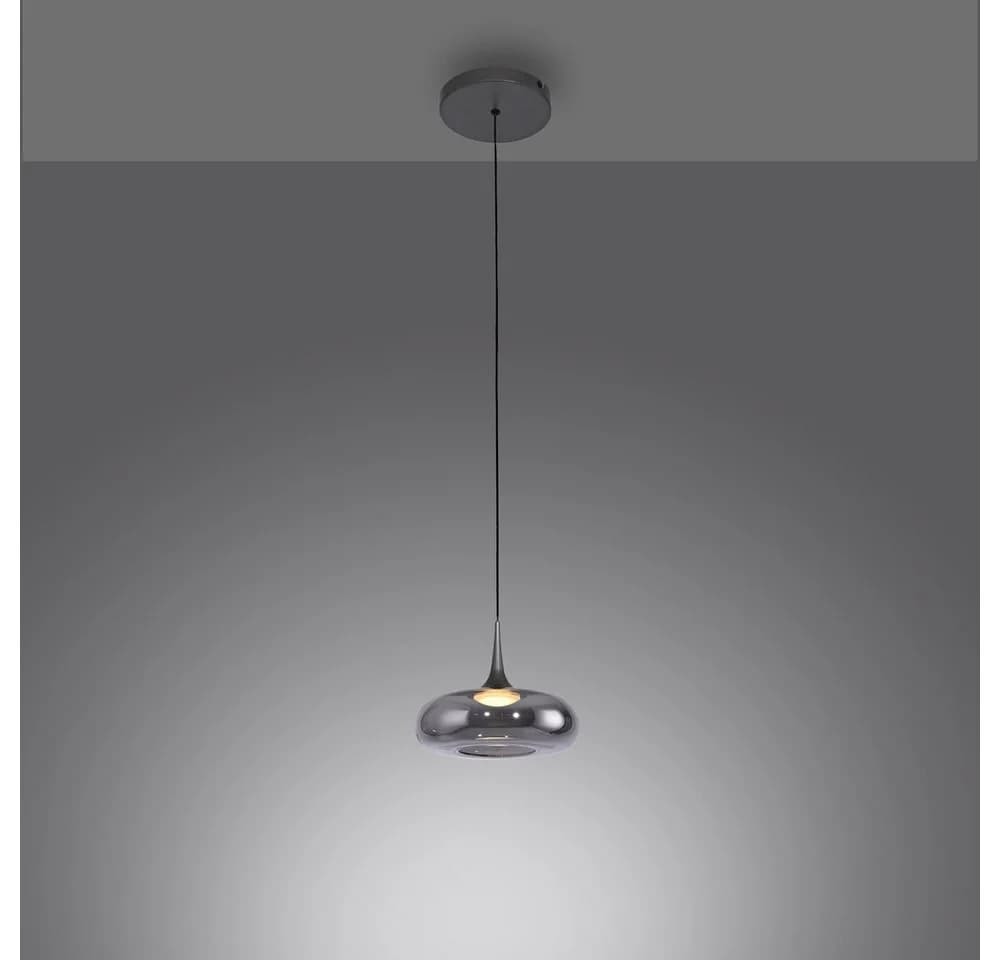 SCHÖNER WOHNEN LED-Hängelampe Posh 1-fl. Rauchglas 3.000 K - Bild 4