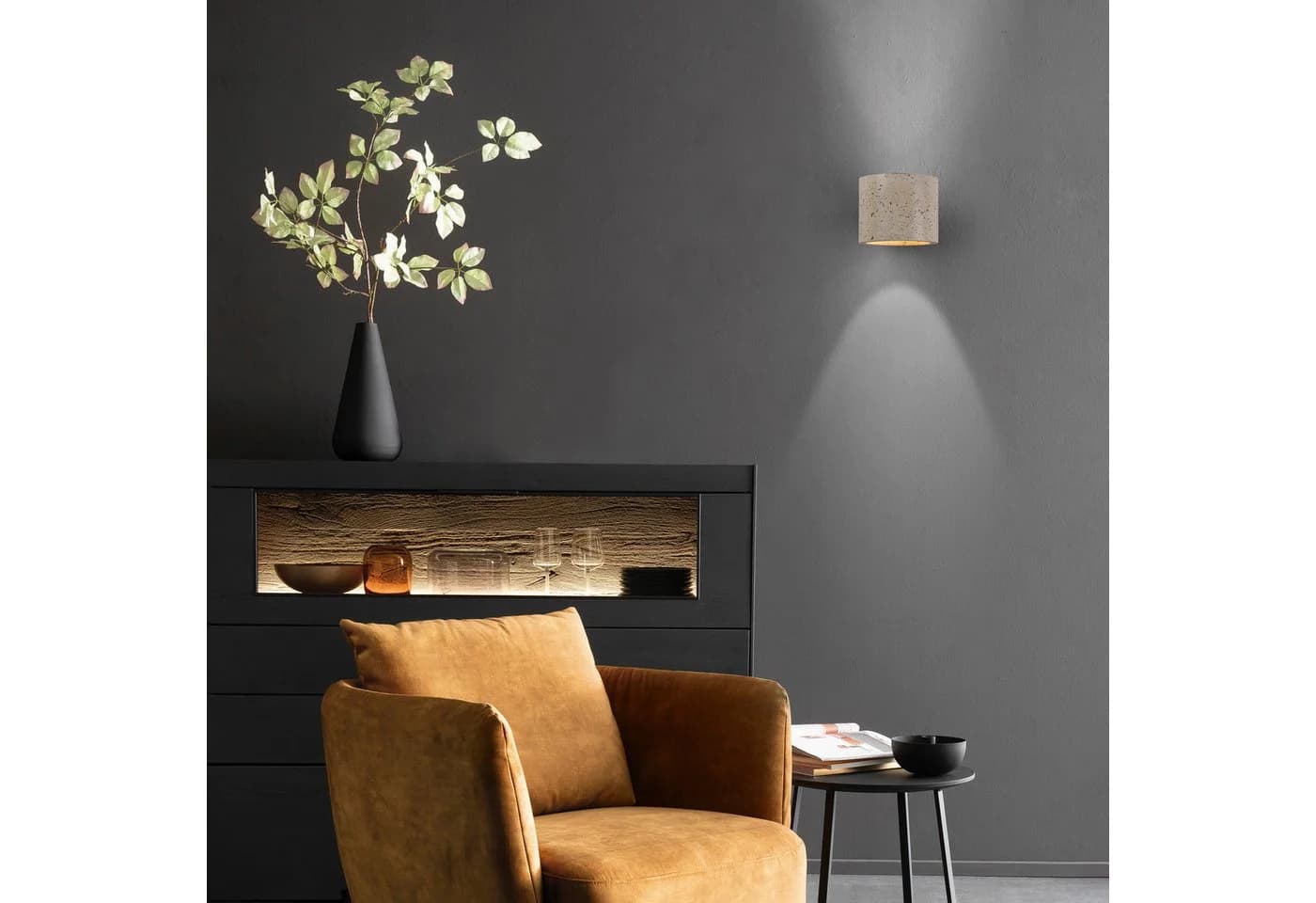 SCHÖNER WOHNEN Wandleuchte Traventa Beige Up/Down G9