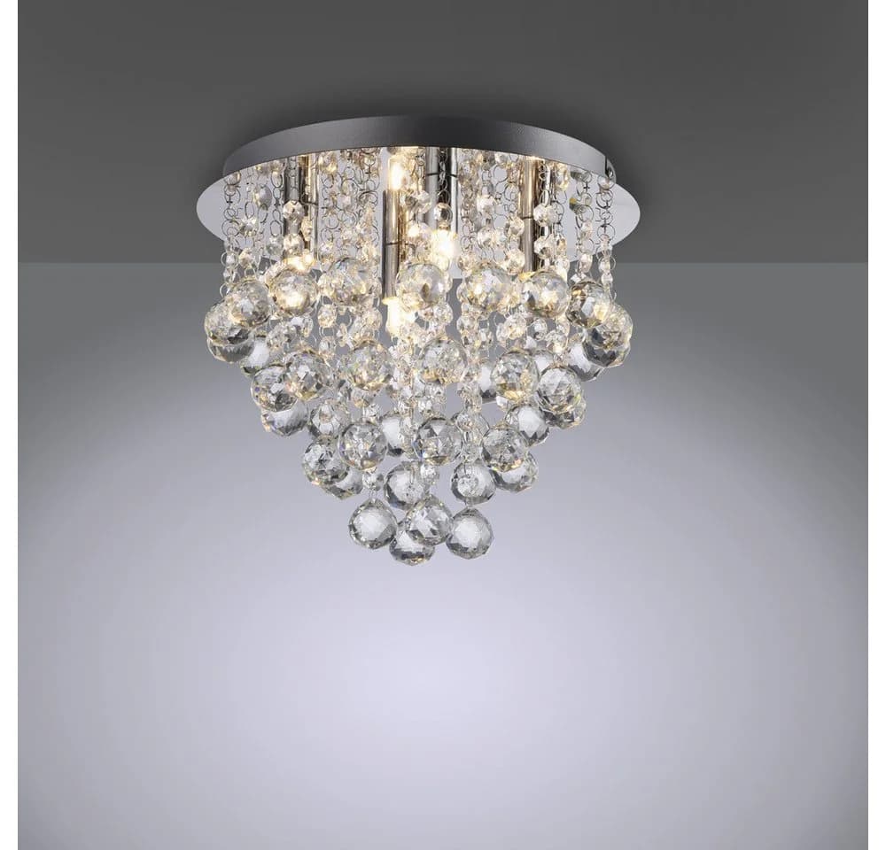 JUST LIGHT LED Deckenleuchte Kulunka 4xG9 Kristall Chrom