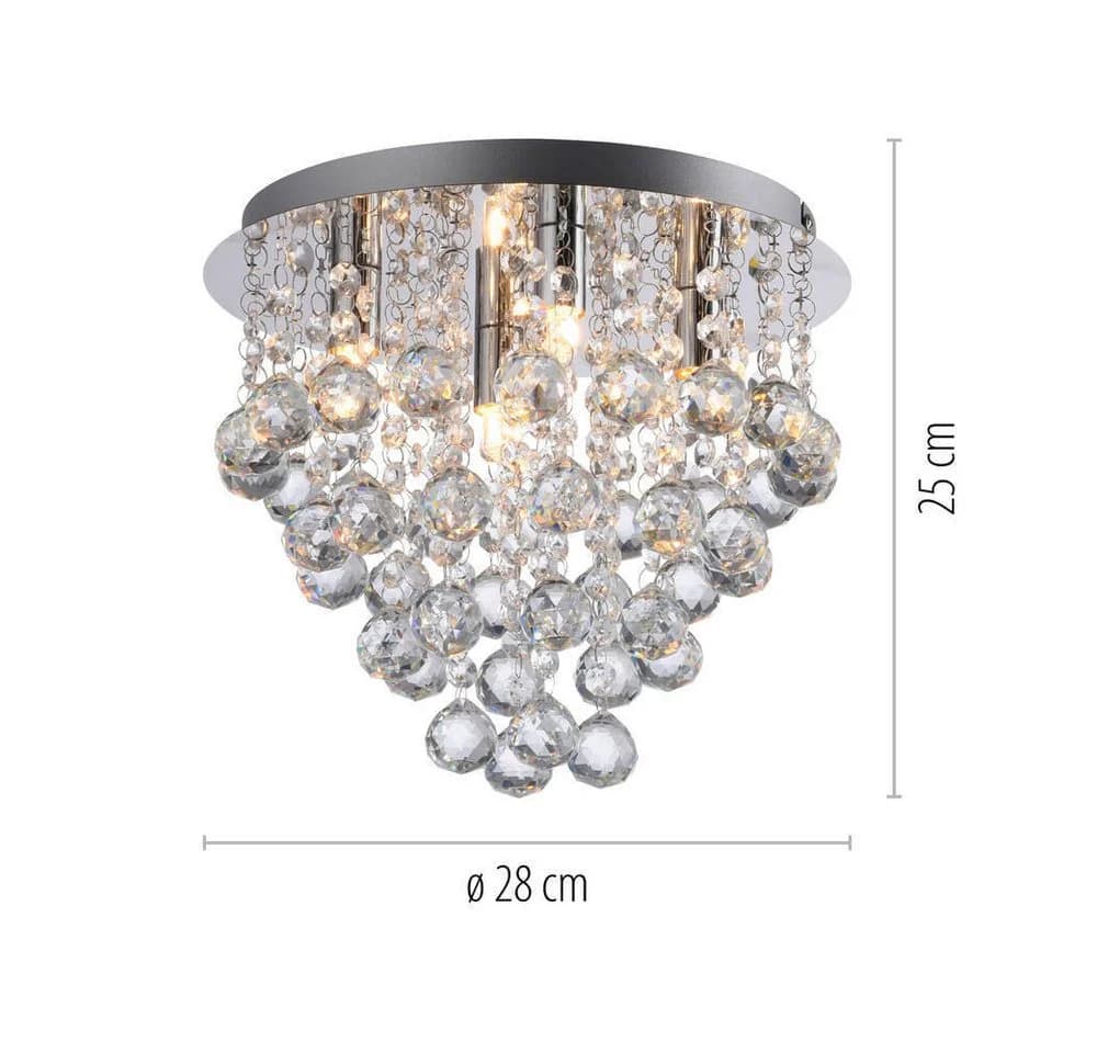 JUST LIGHT LED Deckenleuchte Kulunka 4xG9 Kristall Chrom - Bild 5