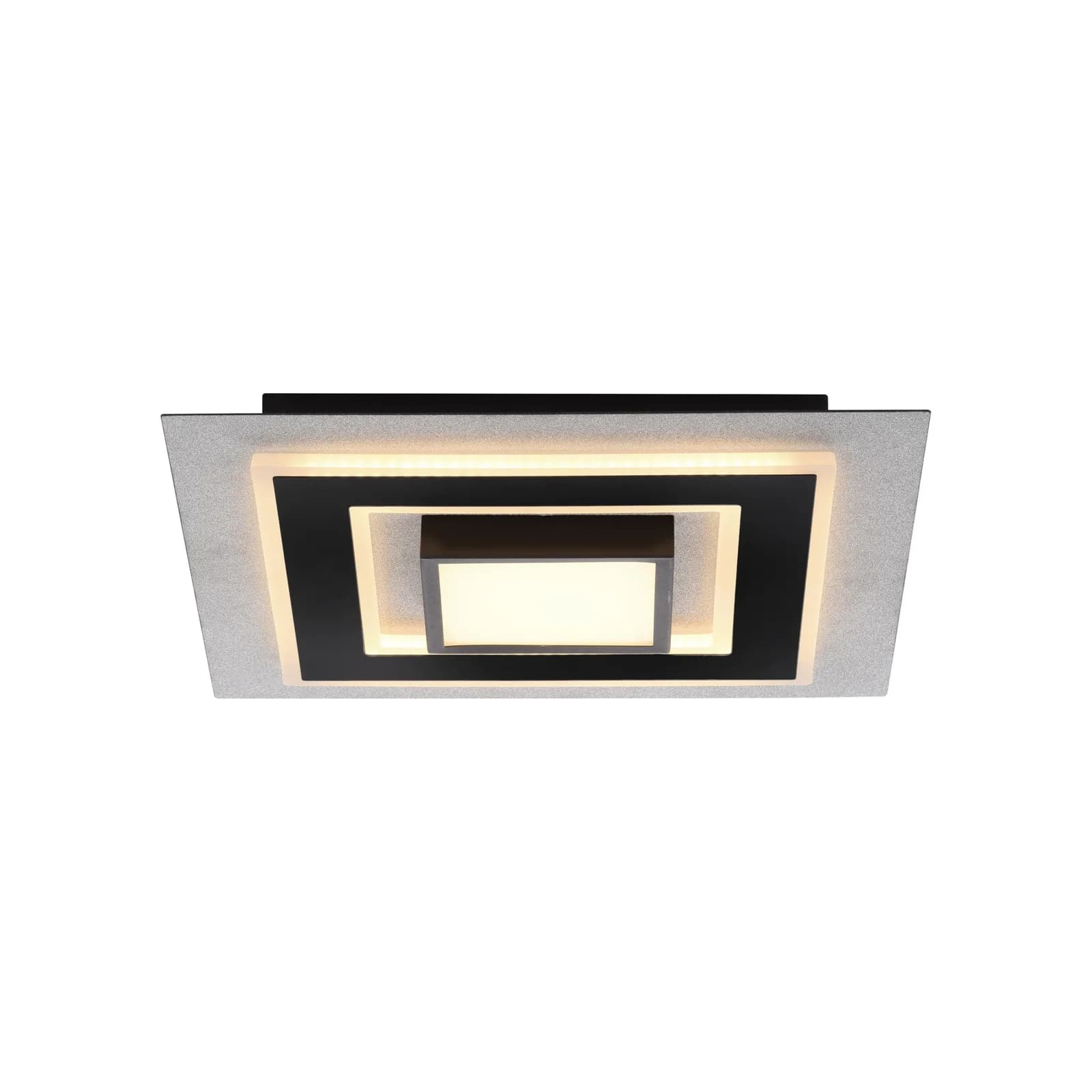 JUST LIGHT Deckenleuchte GLITTY Silber Metall