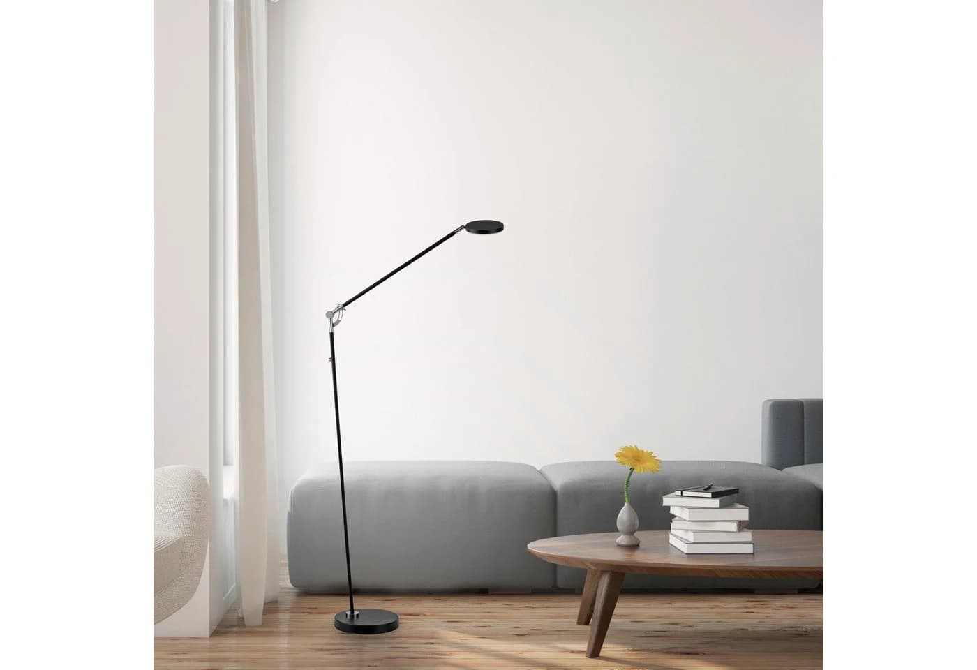 LED Stehlampe Akku SENNIA Schwarz 171cm LEGER HOME BY LENA GERCKE