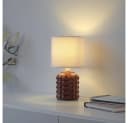 JUST LIGHT LED Tischleuchte BLOOP Textilschirm weiß Bild 1
