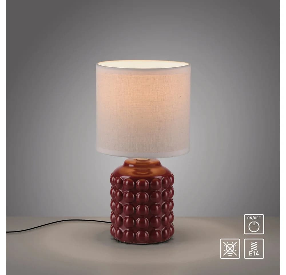 JUST LIGHT LED Tischleuchte BLOOP Textilschirm weiß - Bild 3