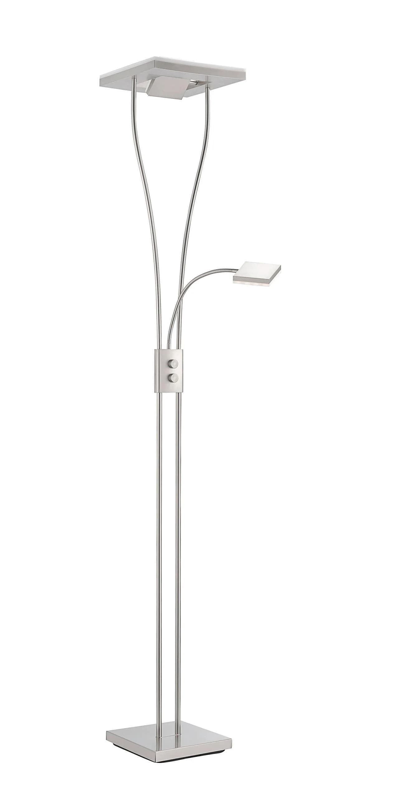JUST LIGHT Stehlampe HELIA LED Dimmbar Silber