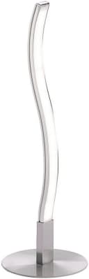 JUST LIGHT Tischleuchte WAVE LED stahlgrau mit Schnurschalter Bild 2