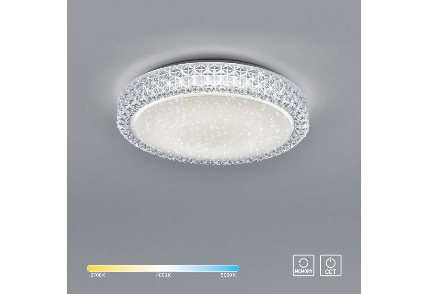 JUST LIGHT Deckenleuchte FRIDA Transparent LED CCT-tunable White Sternenhimmel - Bild 2
