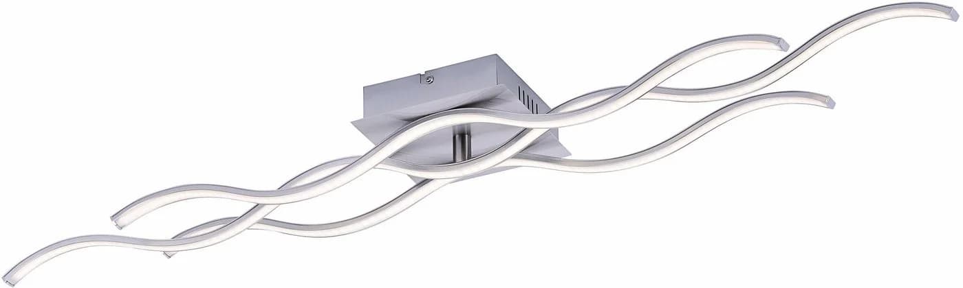 JUST LIGHT Deckenleuchte WELLA LED Warmweiß Wellenförmige Lichtquellen