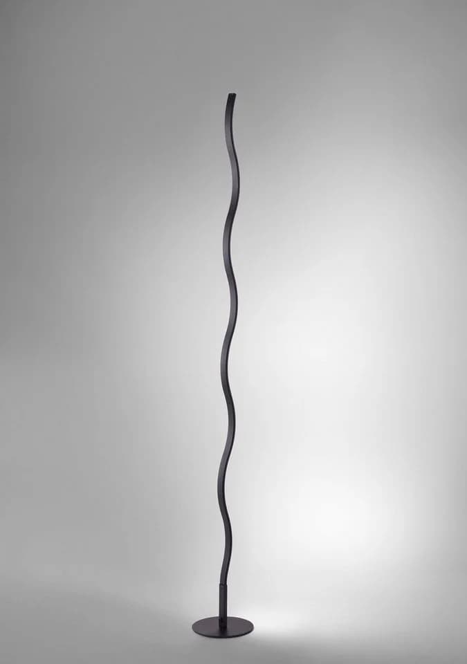 JUST LIGHT LED Stehlampe WAVE Schwarz Fußschalter - Bild 2