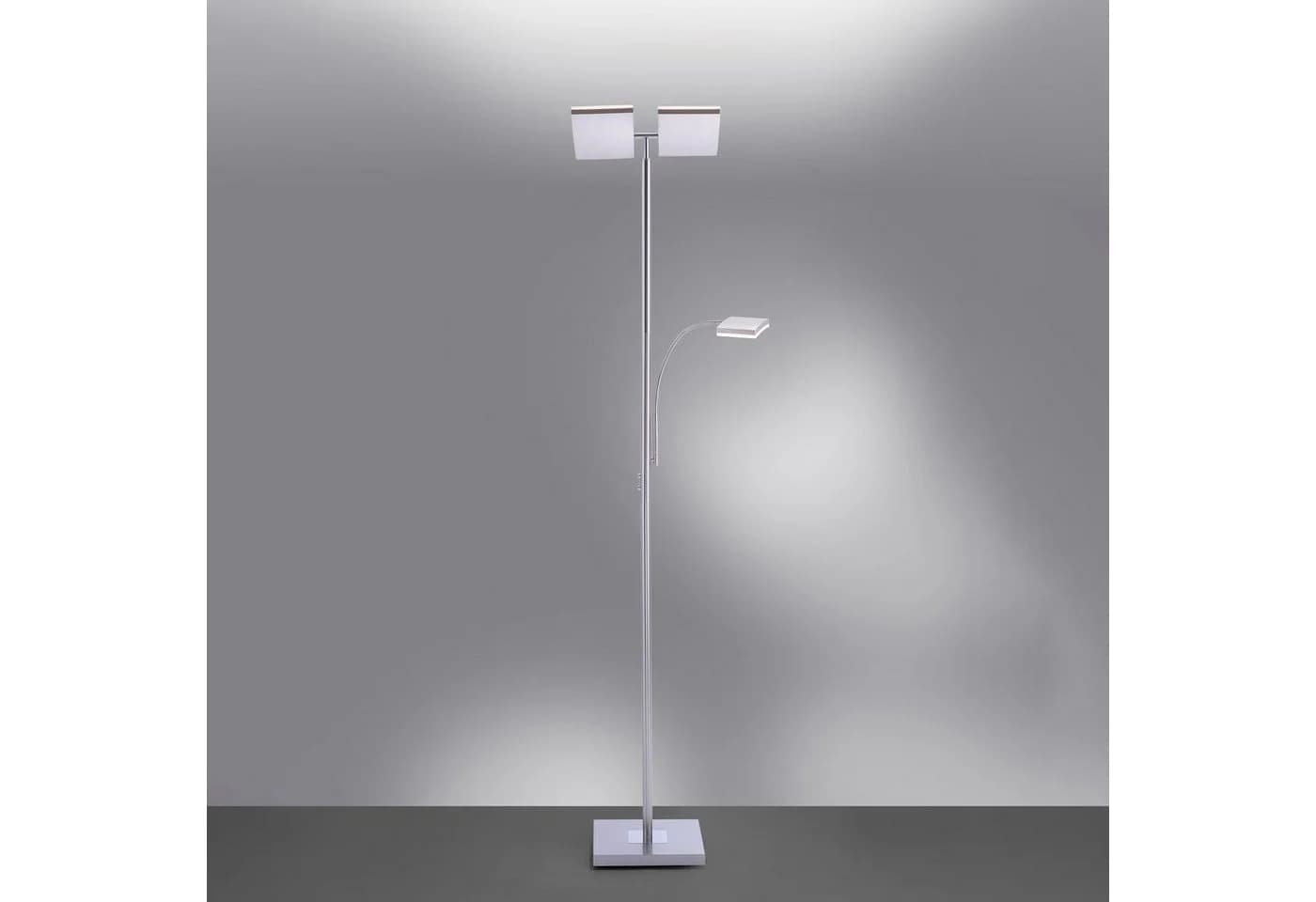 JUST LIGHT Stehlampe RUBEN LED Dimmbar Touch Silber - Bild 5