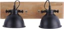JUST LIGHT Deckenleuchte SAMIA 2-flammig Mangoholz Schwarz Bild 1