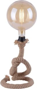 JUST LIGHT Tischleuchte ROPE Schwarz Eisen Seil Optik Bild 2