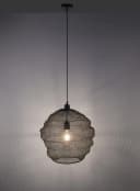 JUST LIGHT LED Pendelleuchte KOKON Schwarz Metall Retro Bild 3