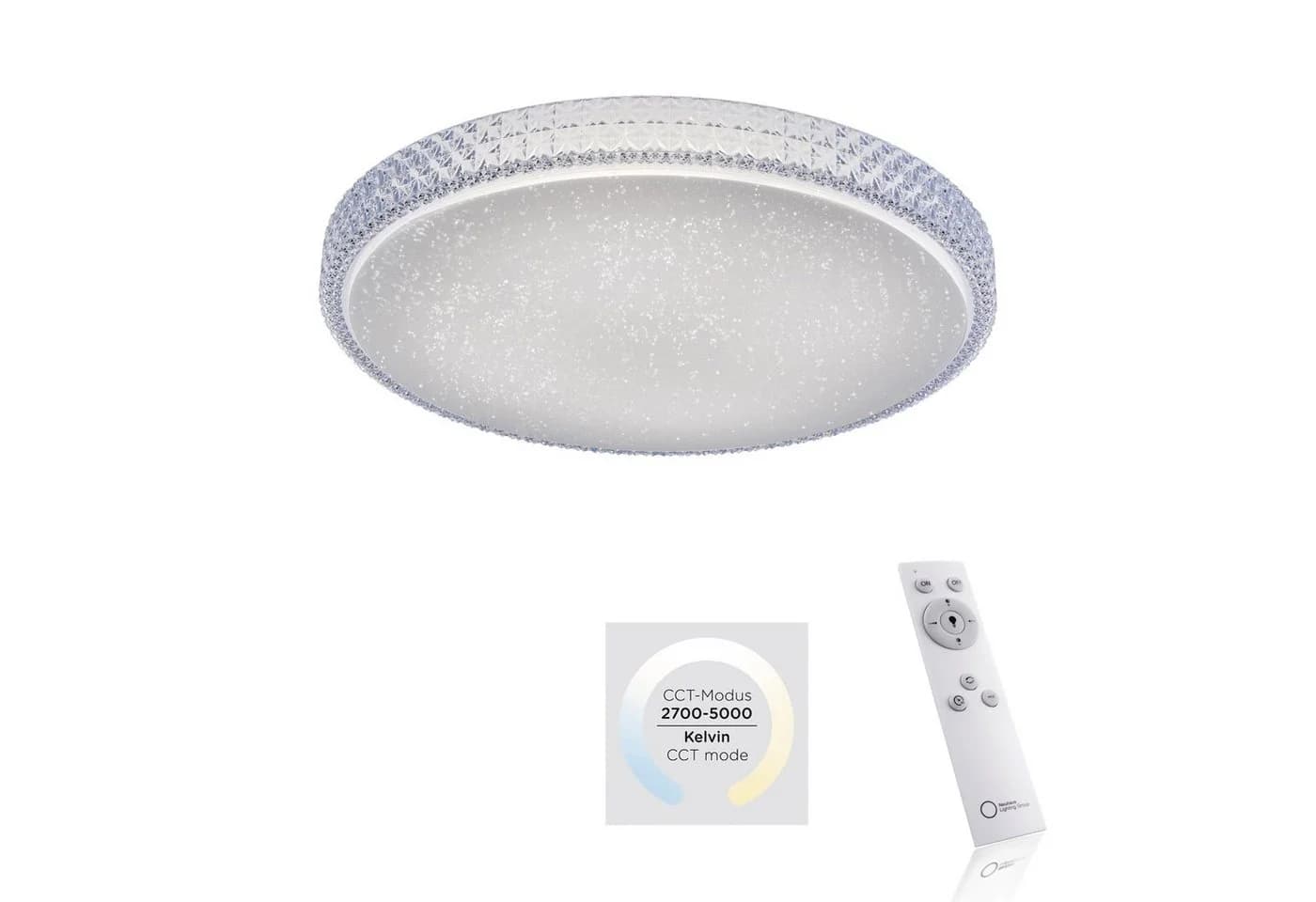 JUST LIGHT Deckenleuchte FRIDA LED CCT Dimmbar Fernbedienung