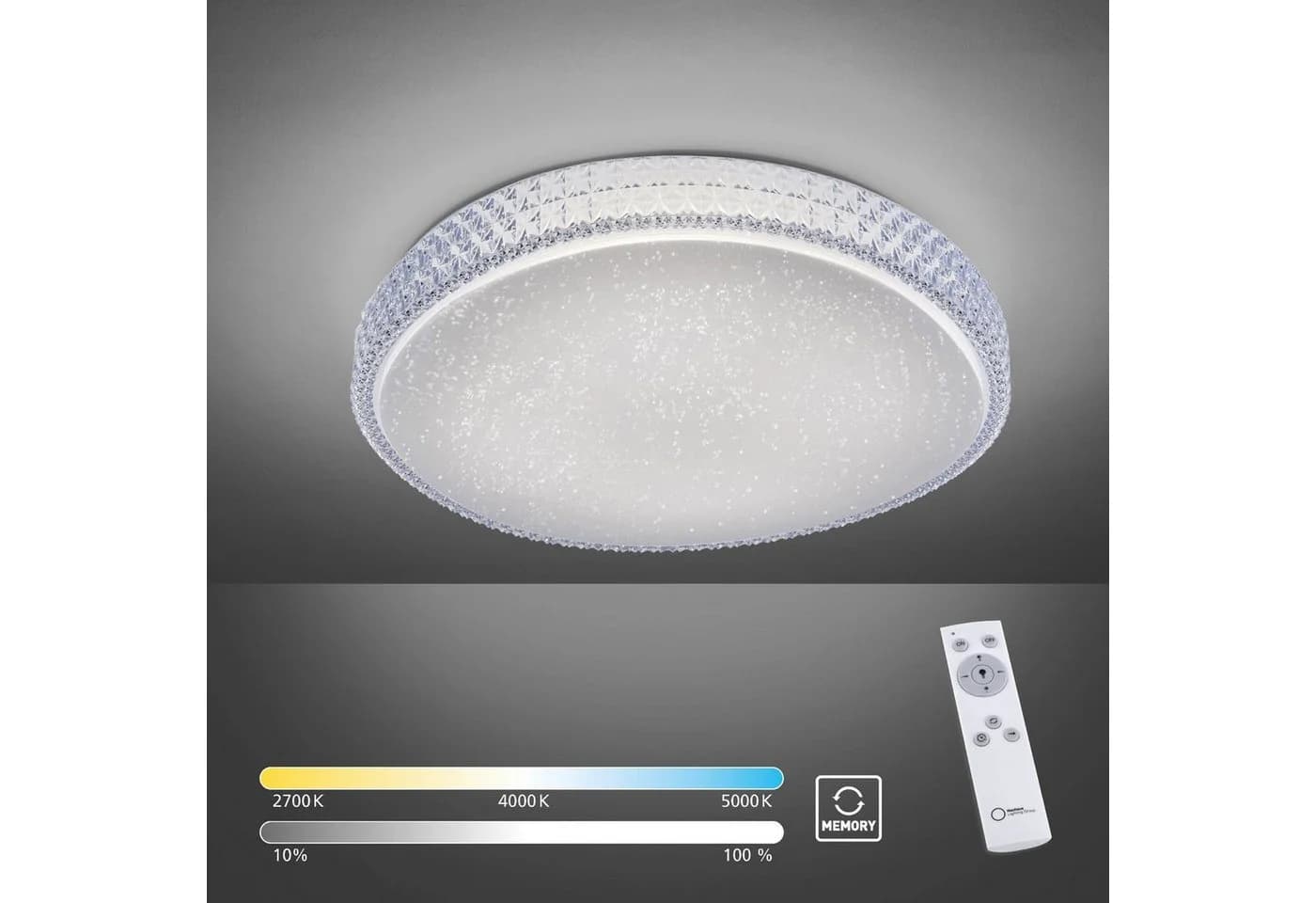 JUST LIGHT Deckenleuchte FRIDA LED CCT Dimmbar Fernbedienung - Bild 2