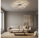 JUST LIGHT LED Deckenleuchte Smart Dimmbar Weiß/Silber Bild 3