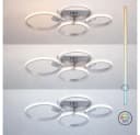 JUST LIGHT LED Deckenleuchte Smart Dimmbar Weiß/Silber Bild 5