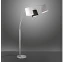 JUST LIGHT Stehlampe MELVIN Silber 3x E27 Stoffschirme Bild 3