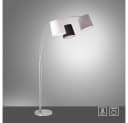 JUST LIGHT Stehlampe MELVIN Silber 3x E27 Stoffschirme Bild 5
