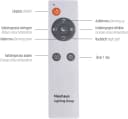 JUST LIGHT Deckenleuchte SPARKLE Weiss CCT Fernbedienung Dimmbar LED Bild 3