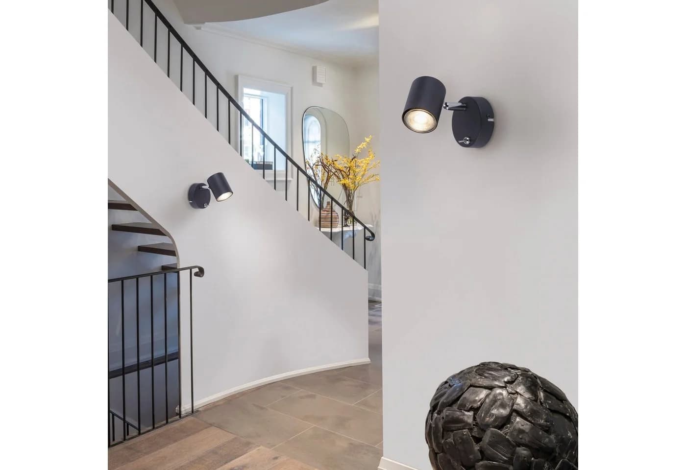 JUST LIGHT LED Wandleuchte TARIK Grau Anthrazit Metall LED Spot - Bild 4