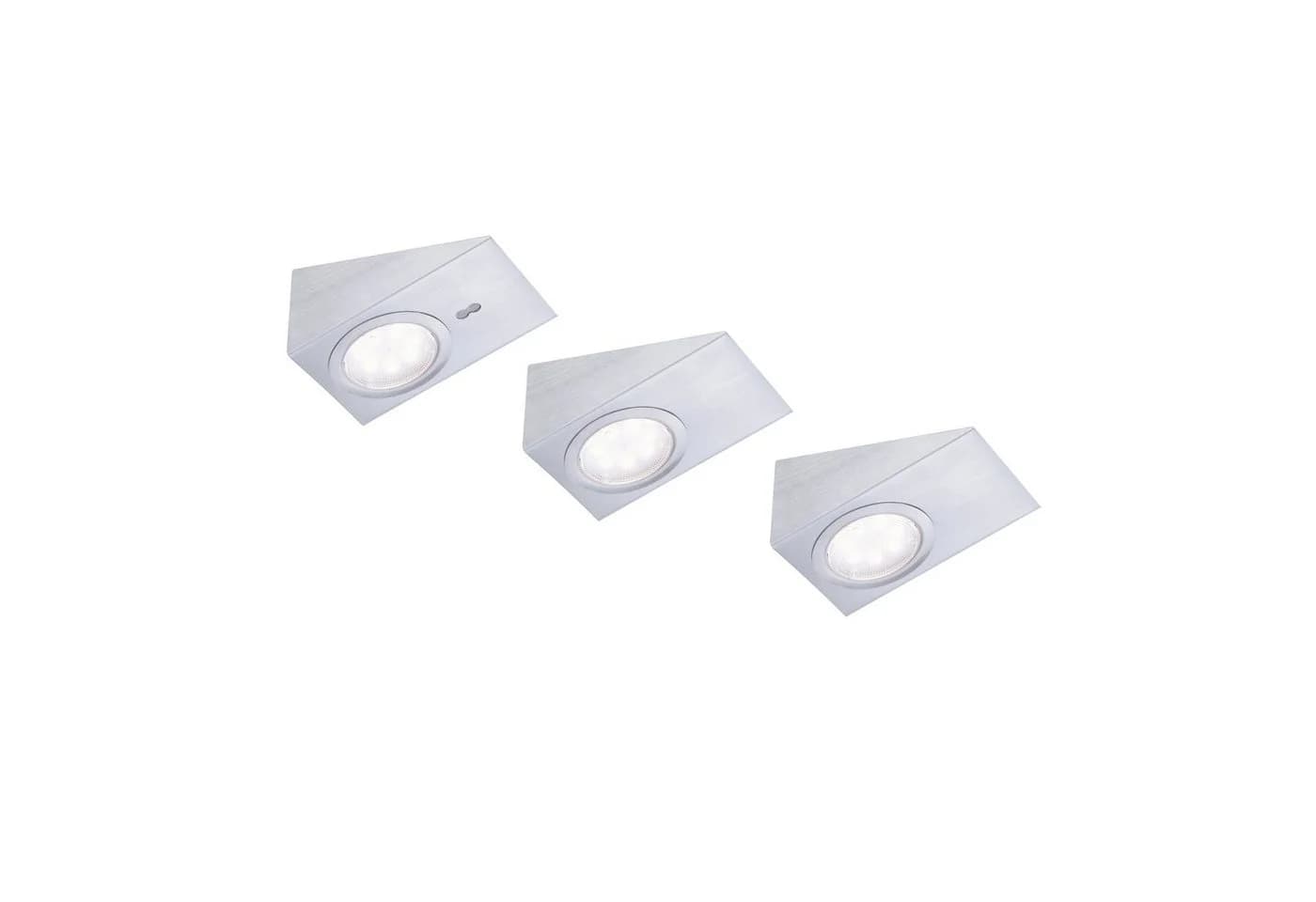 LED-Unterbauleuchte Theo Viereck 3er-Set