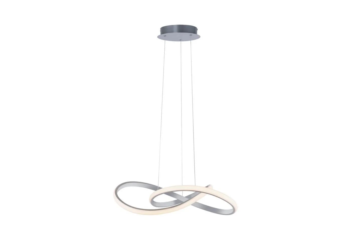 JUST LIGHT Pendelleuchte MARIA LED Dimmbar Aluminium Grau
