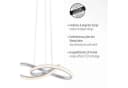 JUST LIGHT Pendelleuchte MARIA LED Dimmbar Aluminium Grau Bild 4