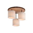 Just Light Deckenleuchte Bark 3-flammig Beige/Braun höhenverstellbar Bild 1