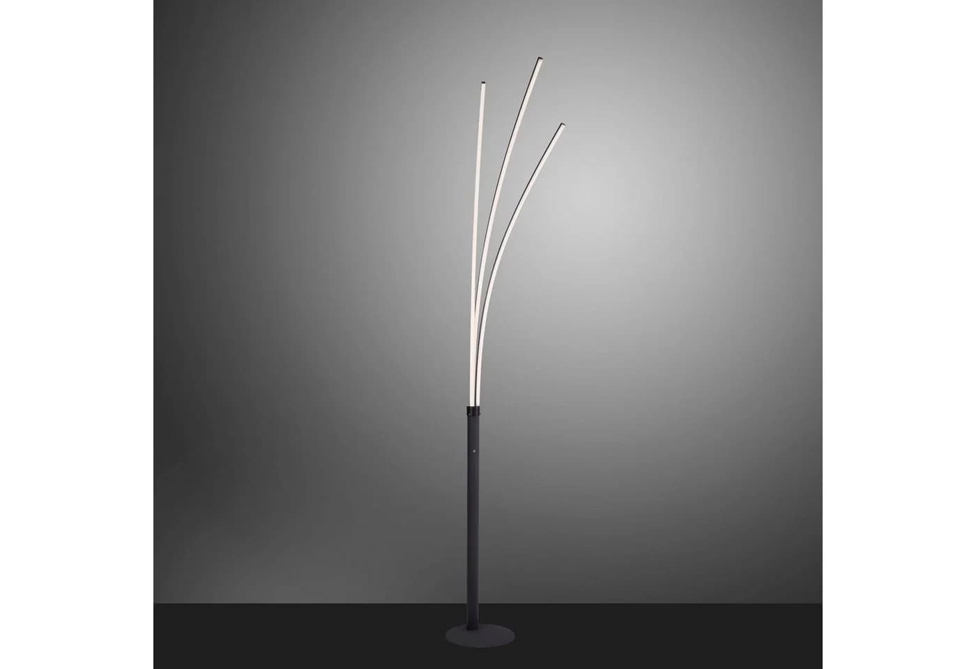 JUST LIGHT Stehlampe MAJA Schwarz LED 3 Leuchtmittel Kippschalter - Bild 5