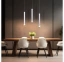 JUST LIGHT Pendelleuchte BRUNO Grau Aluminium 3-flammig LED Bild 1