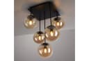 OTTO HOME Deckenleuchte Nellin Schwarz 5x Glas Amberfarben Bild 4